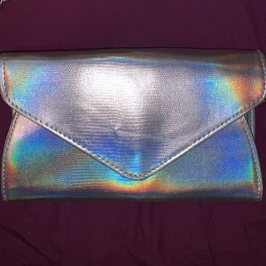 Holographic Envelope Crossbody Purse